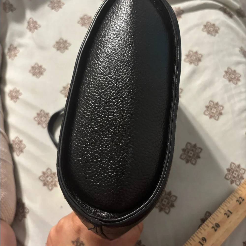 Elegant MCM Mini Black Leather Tote Handbag